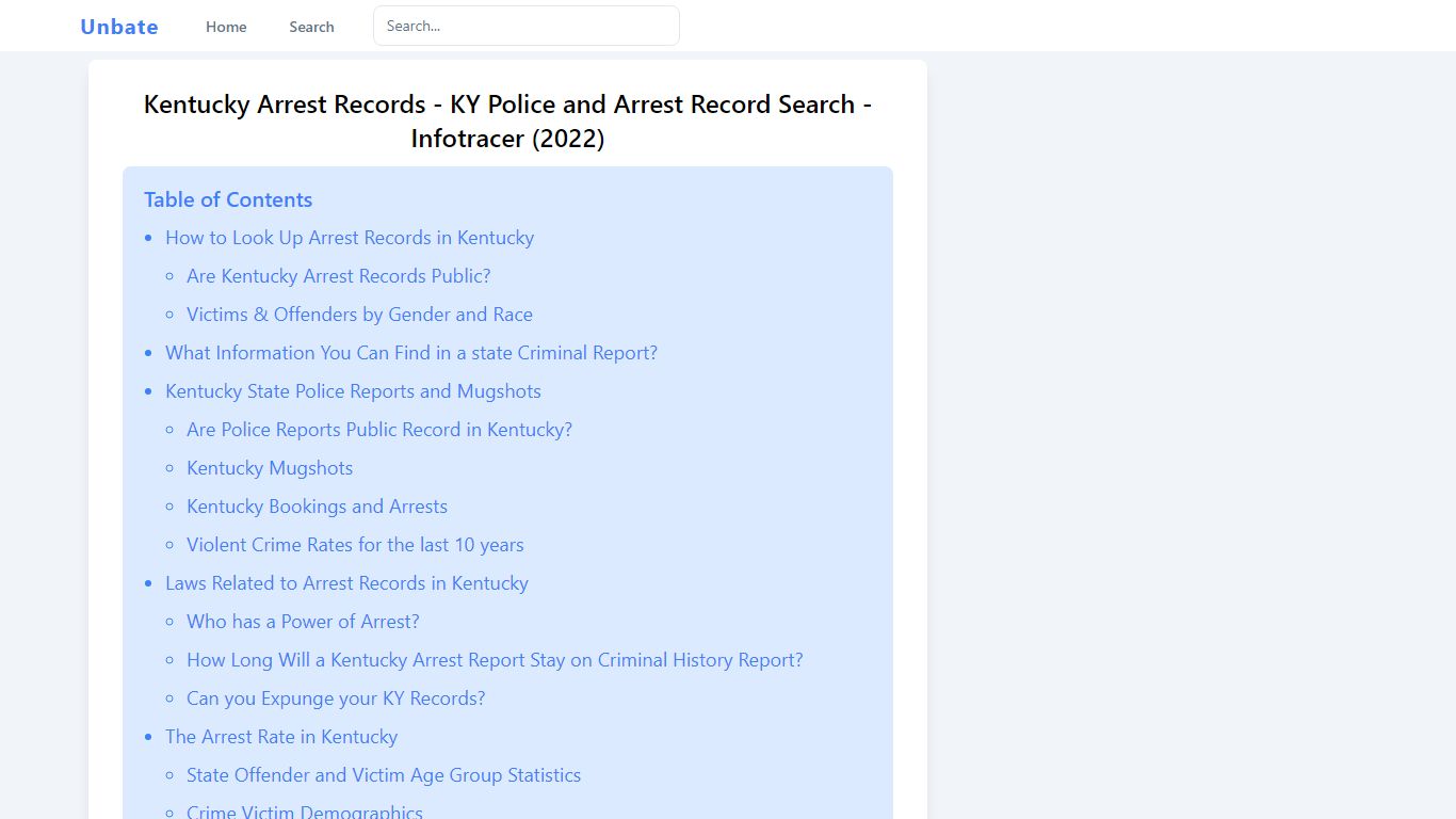 Kentucky Arrest Records - KY Police and Arrest Record Search ...